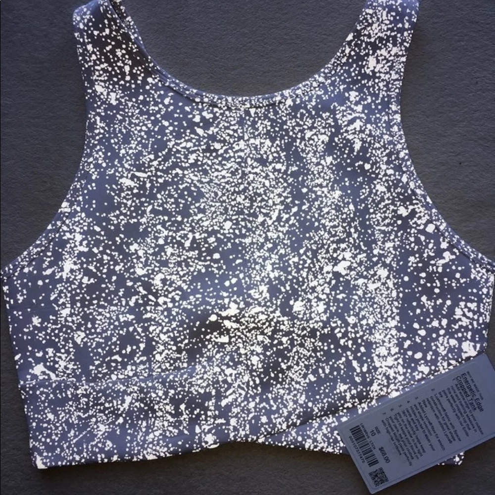 Lululemon reflective crop tank size 10